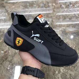 كوتشي طبي رياضي أسود X رصاصي